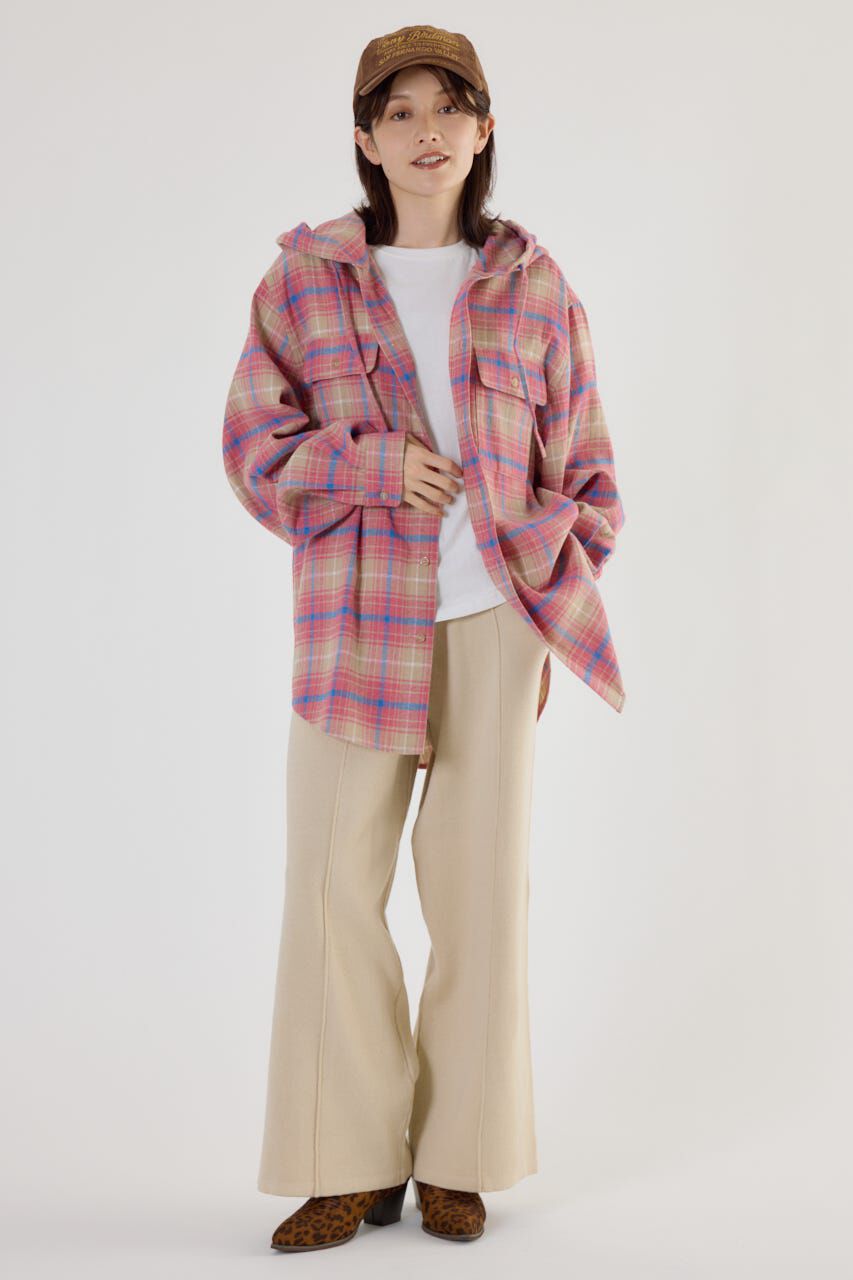 RODEO CROWNS「フードチェックシャツ」|シャツ・ブラウス|