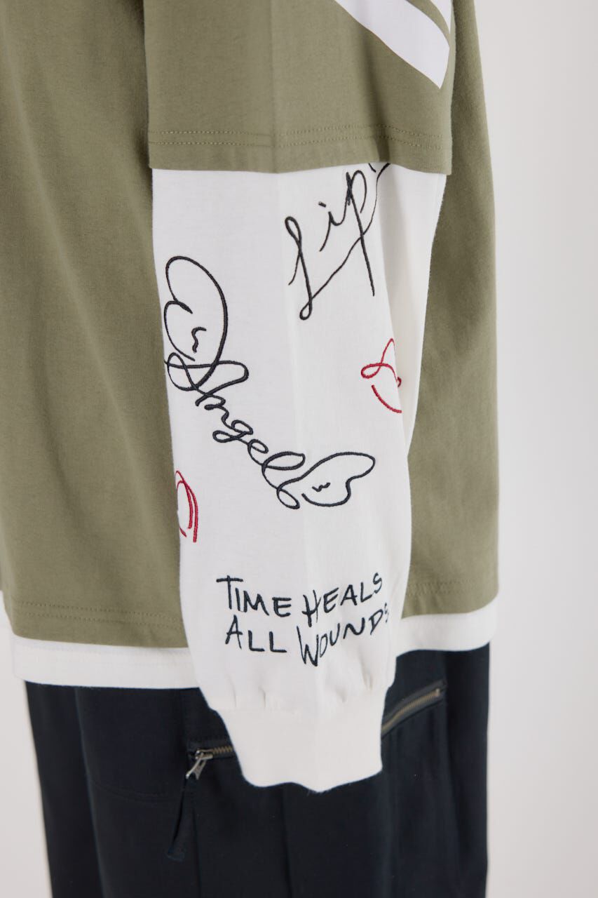 RODEO CROWNS「オーバーロゴレイヤードロングスリーブTシャツ」|Tシャツ・カットソー|