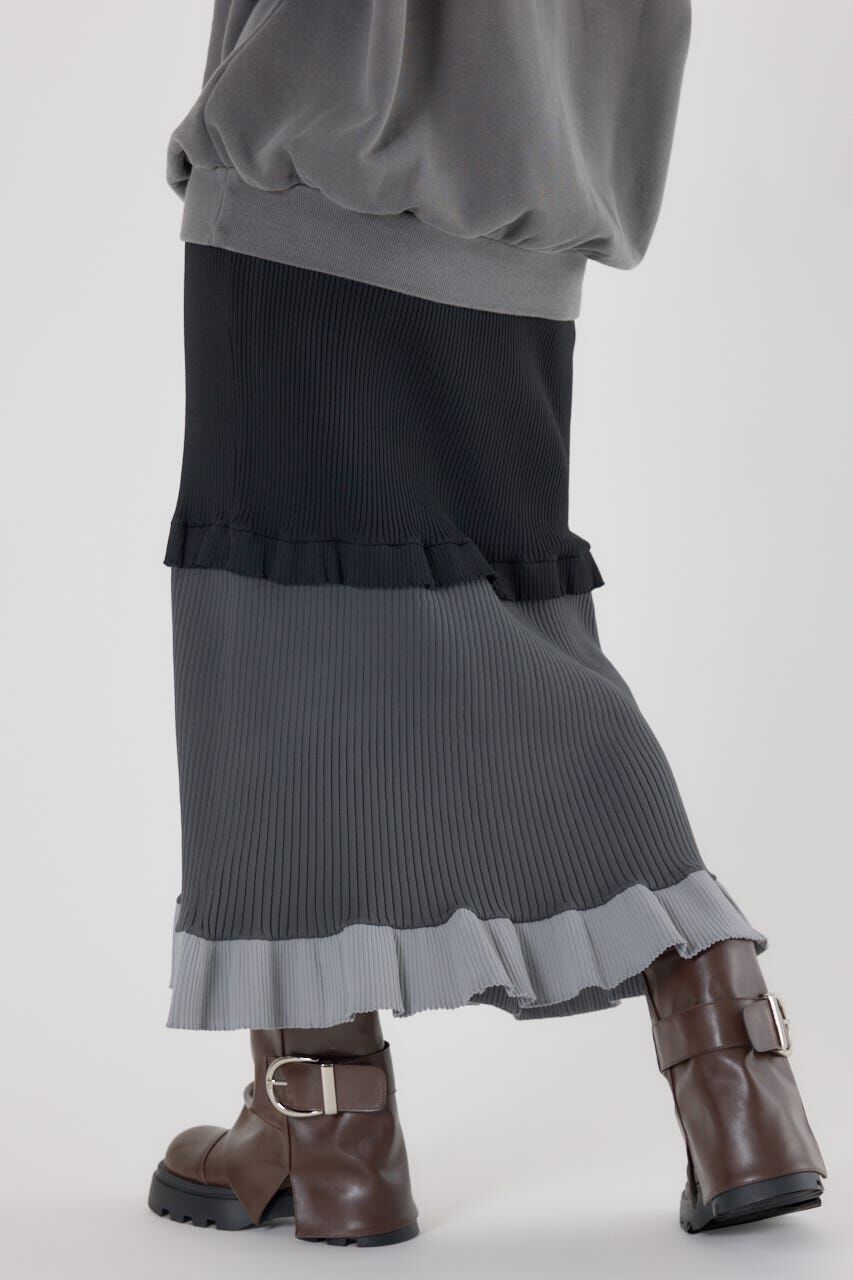 RODEO CROWNS「A-LIGHT フリル切替ニットスカート」|スカート|