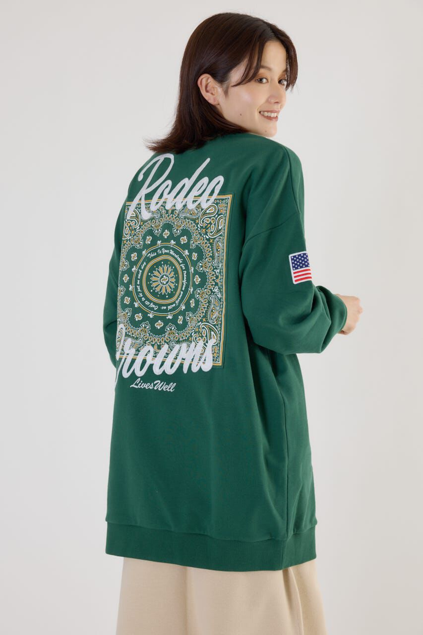 RODEO CROWNS「バンダナパッチスウェットワンピース」|ワンピース|