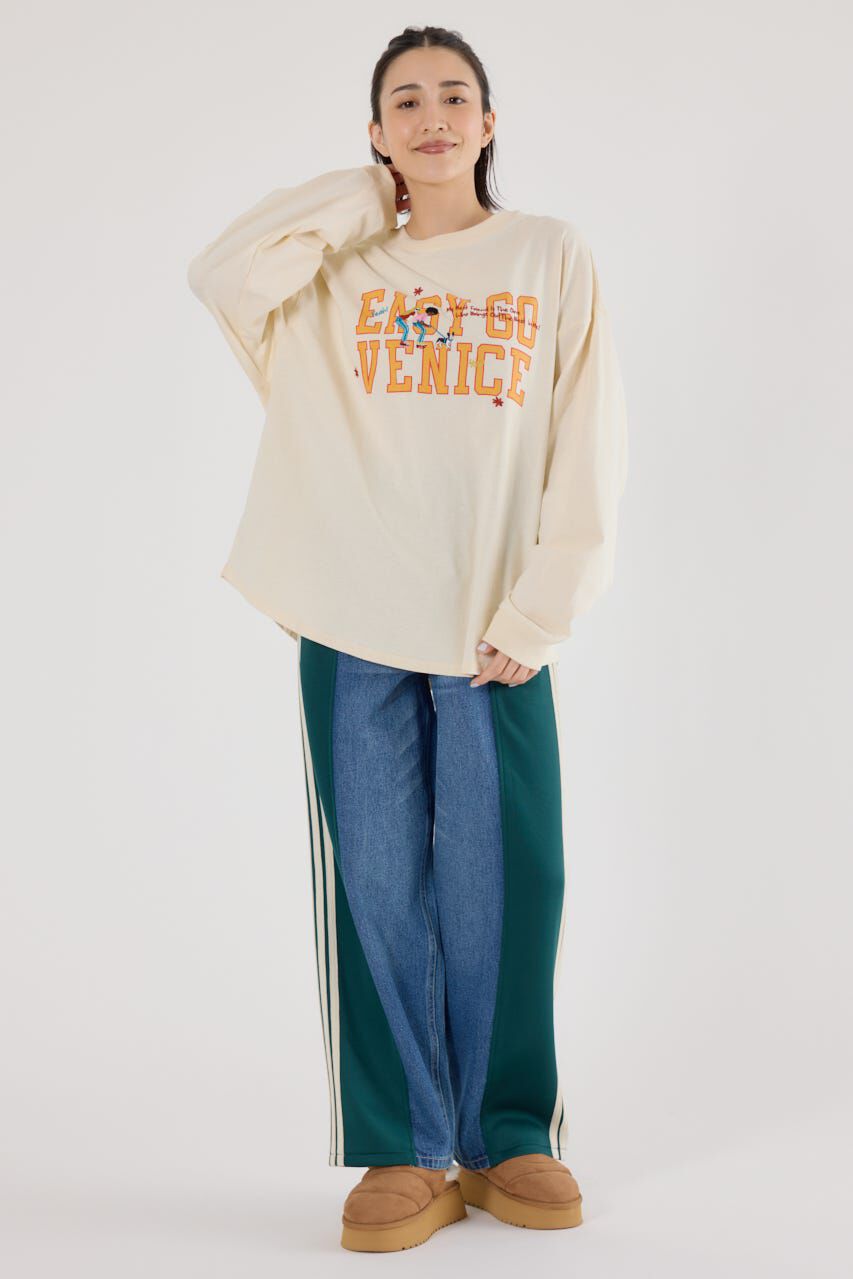 RODEO CROWNS「embroidery collegeロング Tシャツ」|Tシャツ・カットソー|