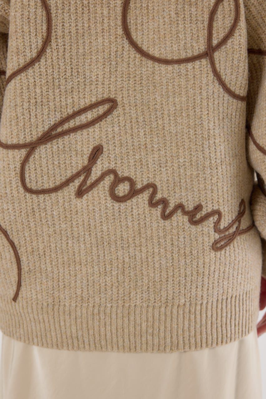 RODEO CROWNS「Embroideryラインロゴニットトップス」|ニット・セーター|