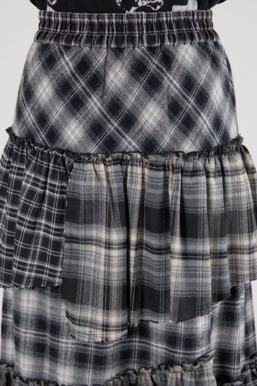 RODEO CROWNS「ランダムティアードチェックスカート」|スカート|