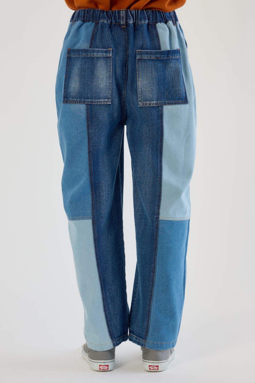 RODEO CROWNS「パッチワークバレルデニムパンツ」|デニム|