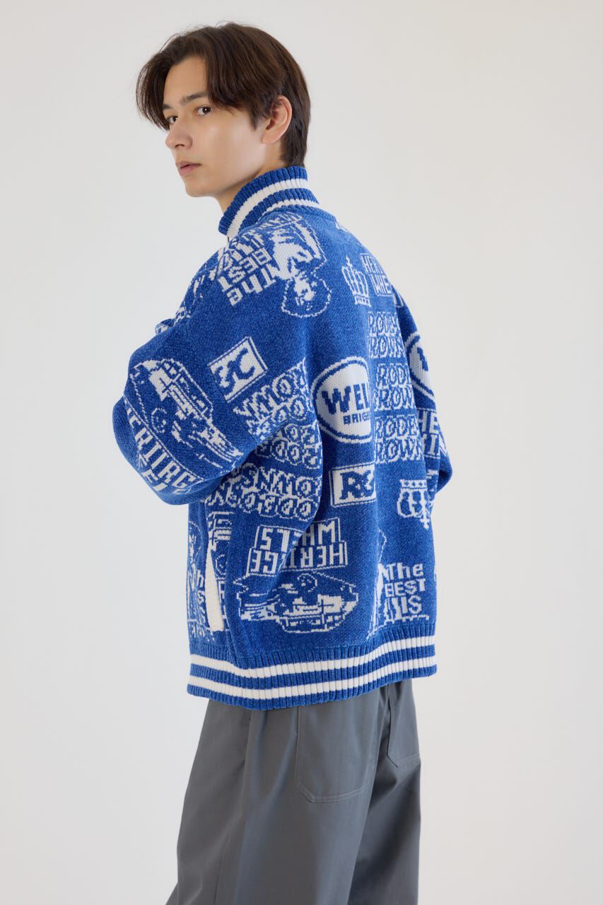 RODEO CROWNS「グラフィティーニットスタジャン」|ブルゾン・スタジャン|