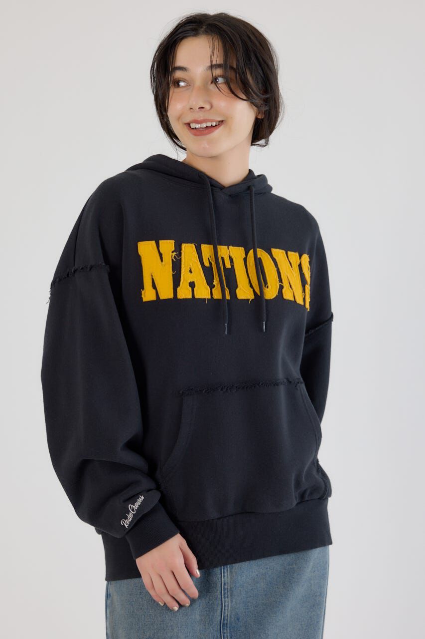 RODEO CROWNS「NATIONSパーカー」|パーカー|BLK