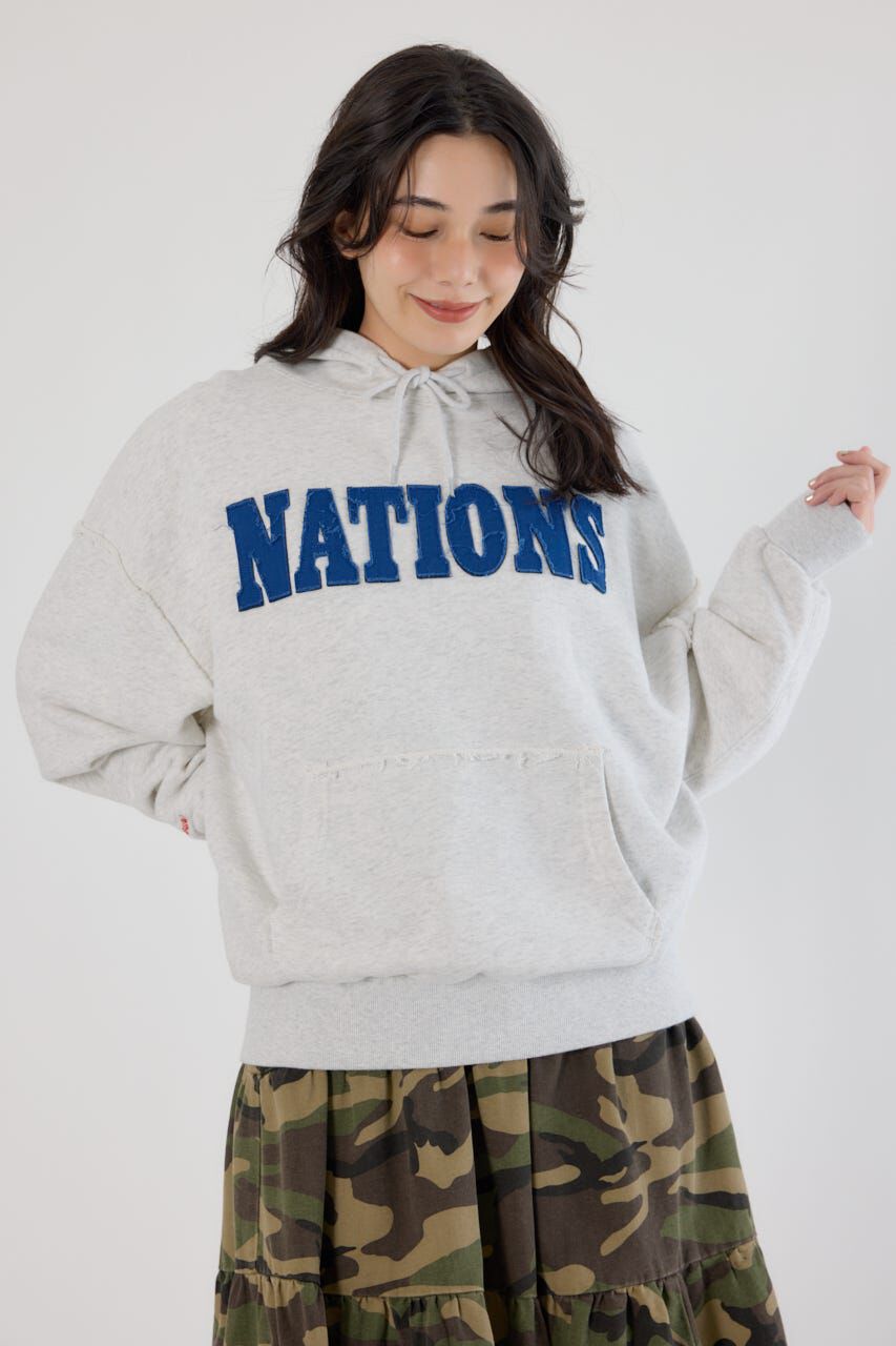 RODEO CROWNS「NATIONSパーカー」|パーカー|L/T.GRY1