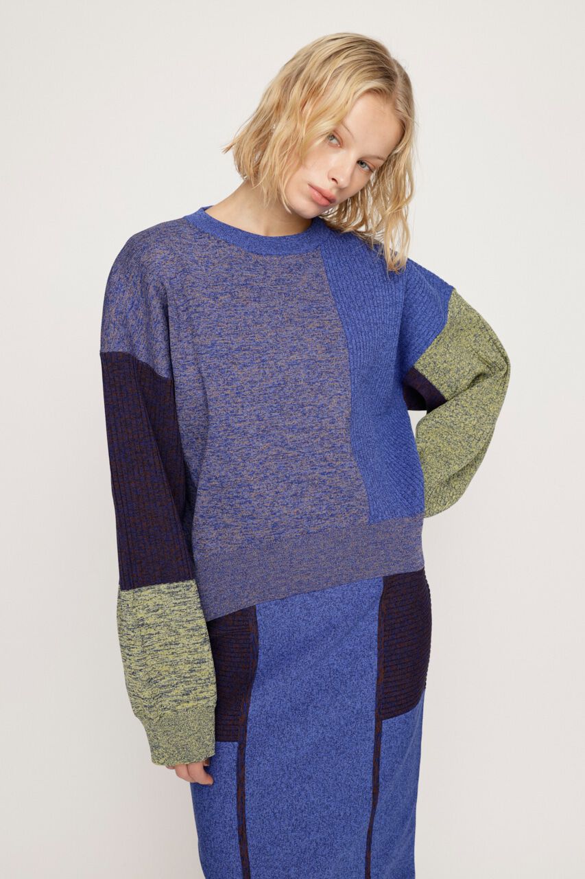 SLY「BLOCKING LIGHT KNIT トップス」|ニット・セーター|