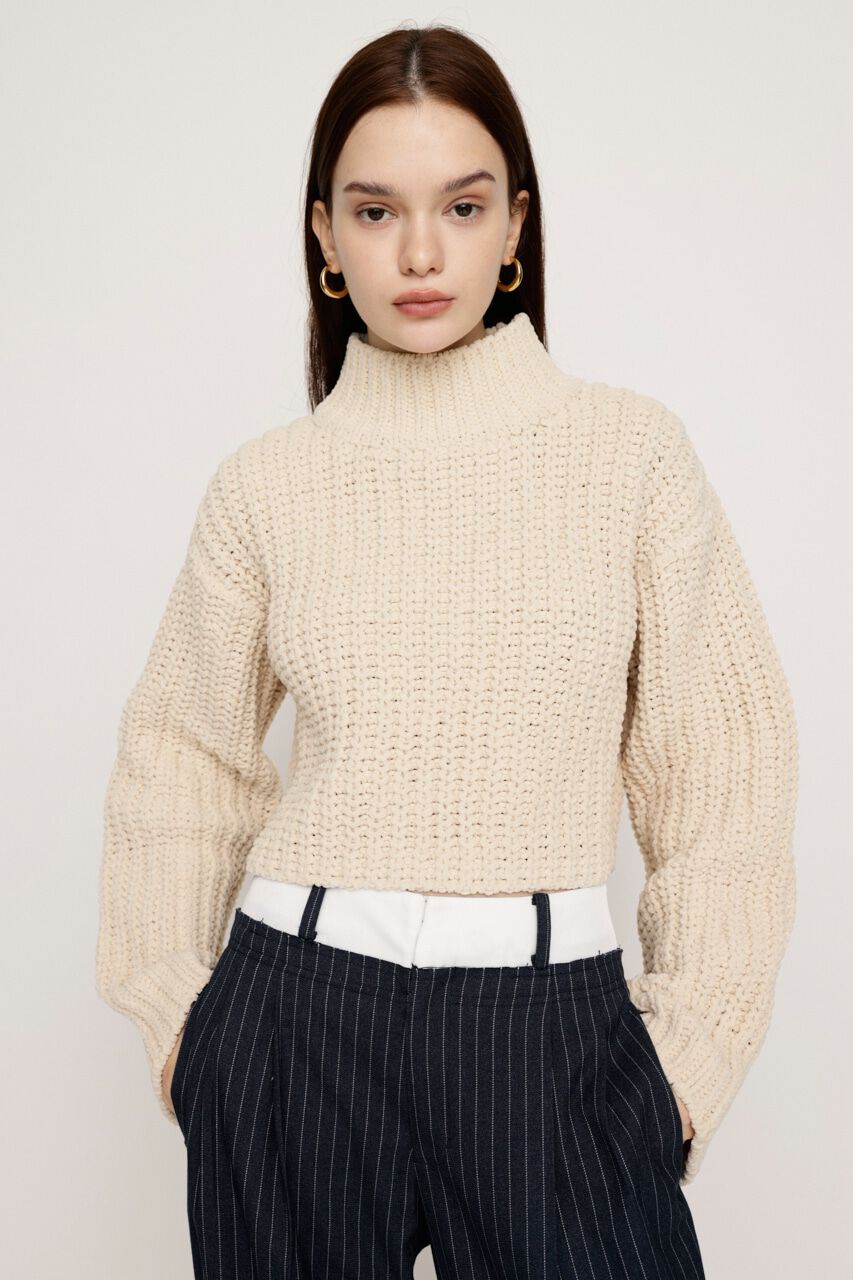 SLY「MOLE YARN CROP トップス」|ニット・セーター|