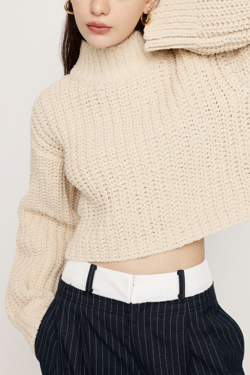 SLY「MOLE YARN CROP トップス」|ニット・セーター|