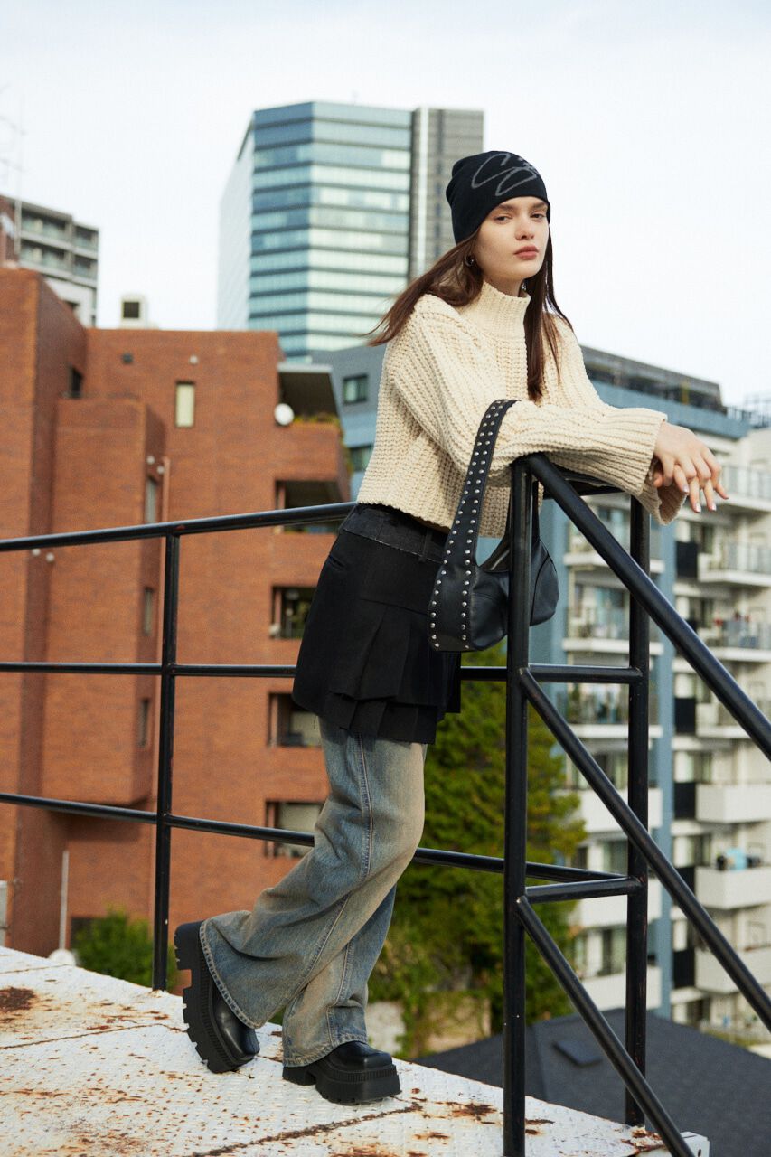 SLY「MOLE YARN CROP トップス」|ニット・セーター|