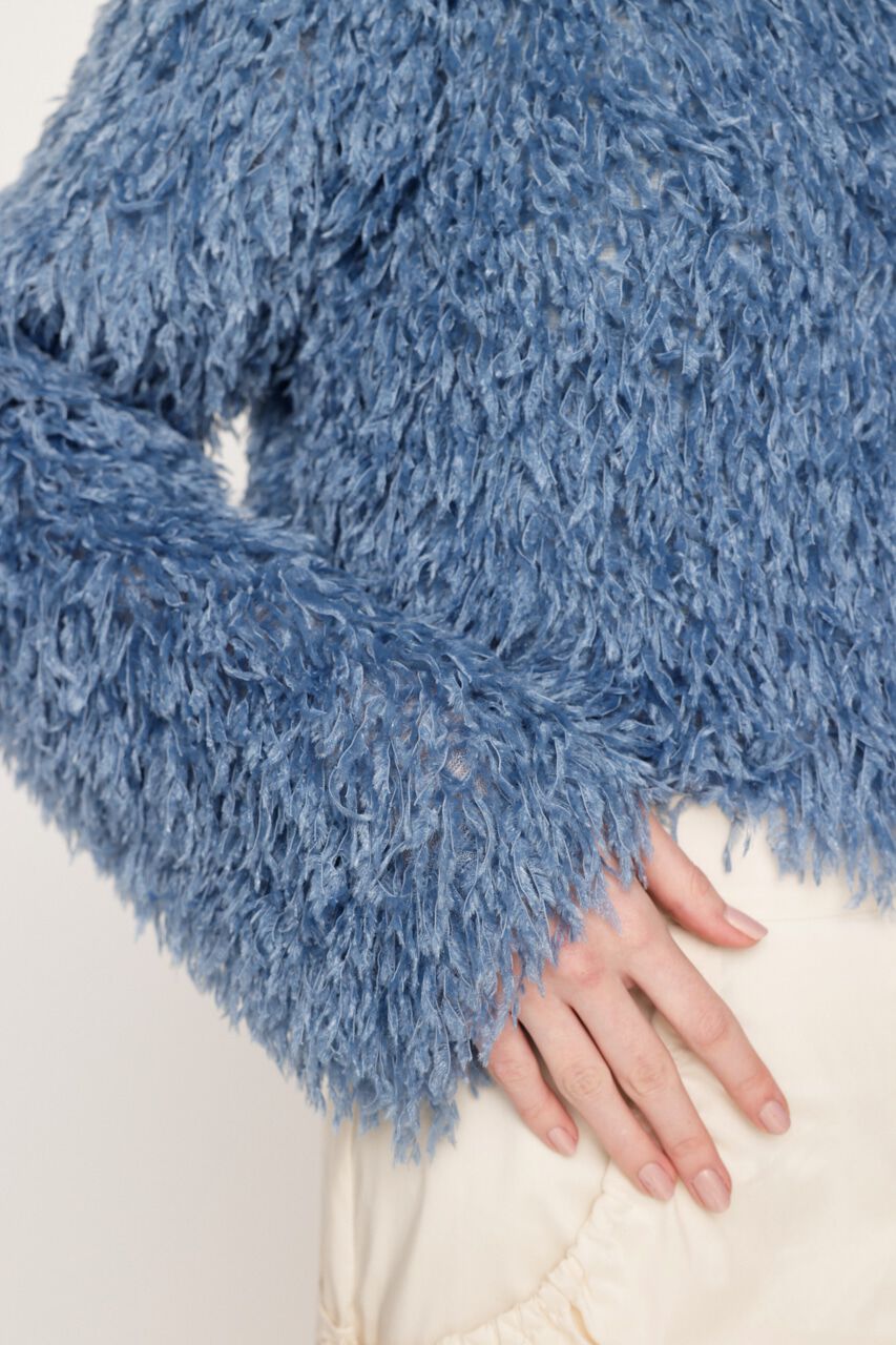 SLY「2WAY SHEER FEATHER トップス」|シャツ・ブラウス|