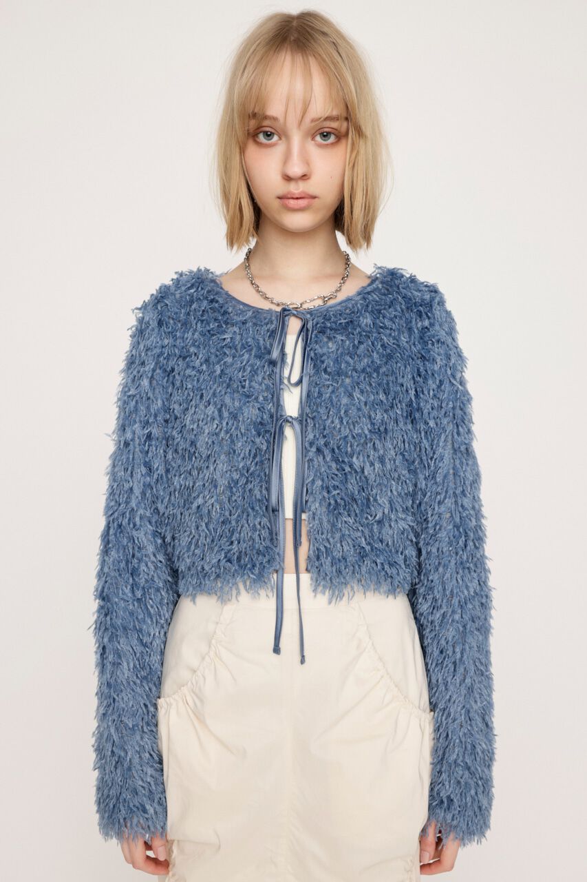 SLY「2WAY SHEER FEATHER トップス」|シャツ・ブラウス|