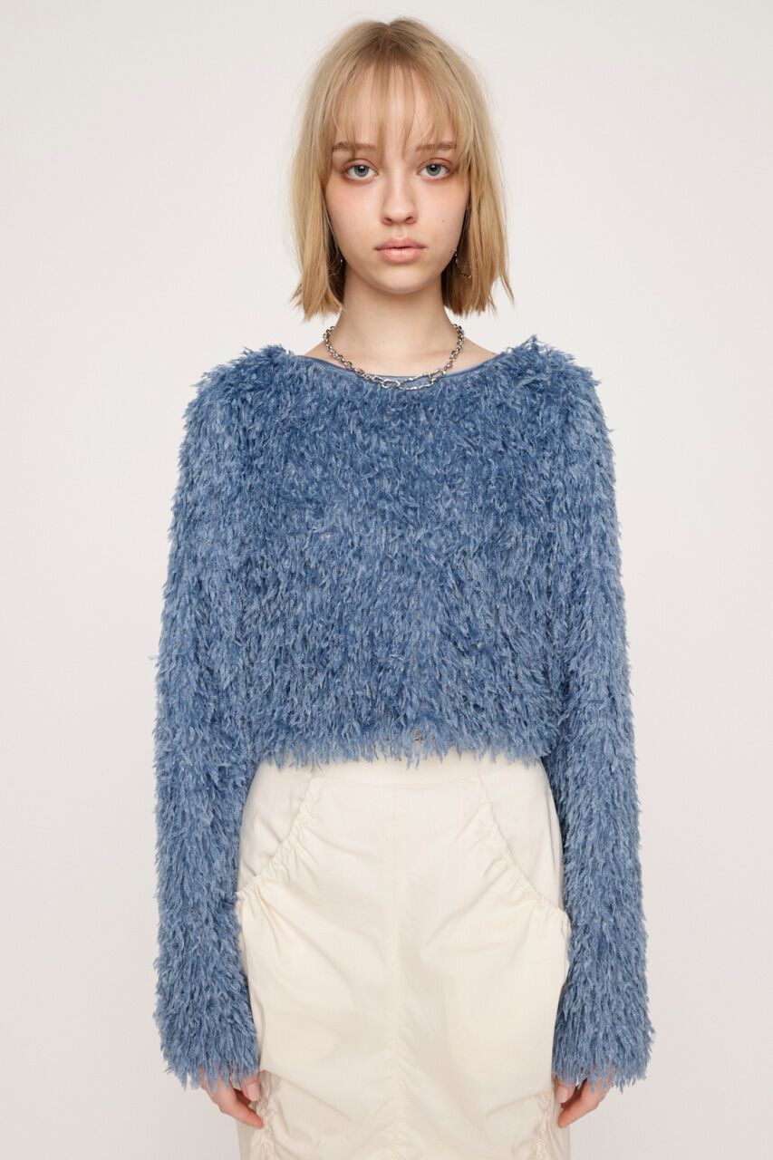 SLY「2WAY SHEER FEATHER トップス」|シャツ・ブラウス|