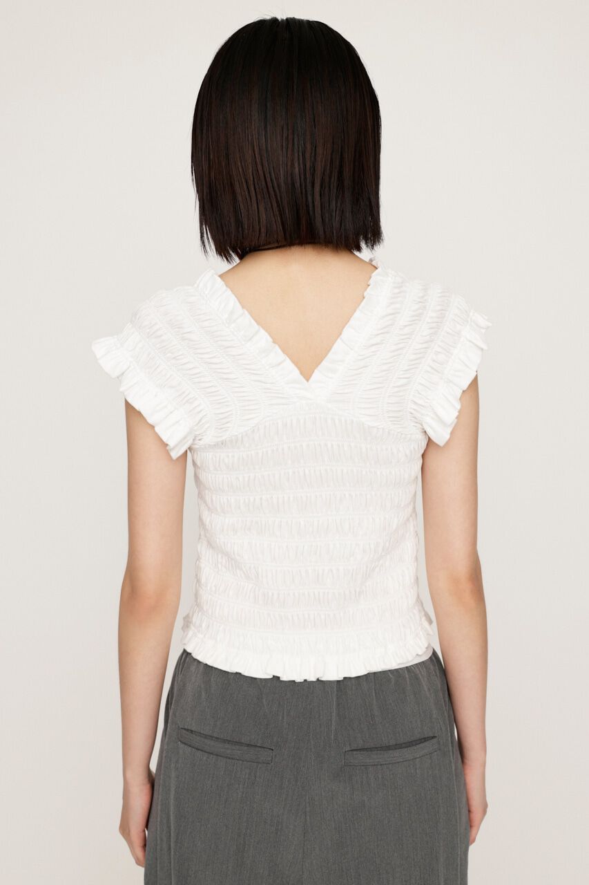 SLY「2WAY SHIRRING BUSTIER トップス」|タンクトップ|