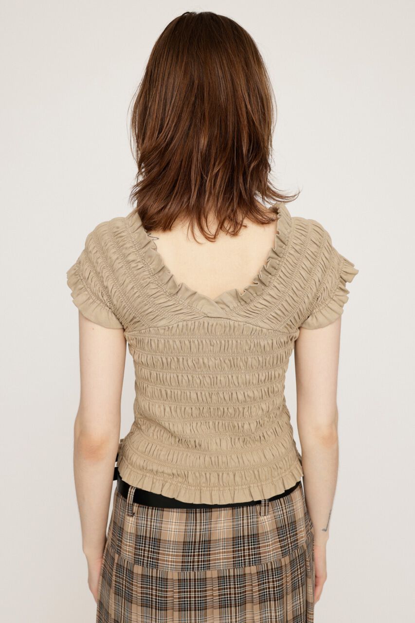 SLY「2WAY SHIRRING BUSTIER トップス」|タンクトップ|