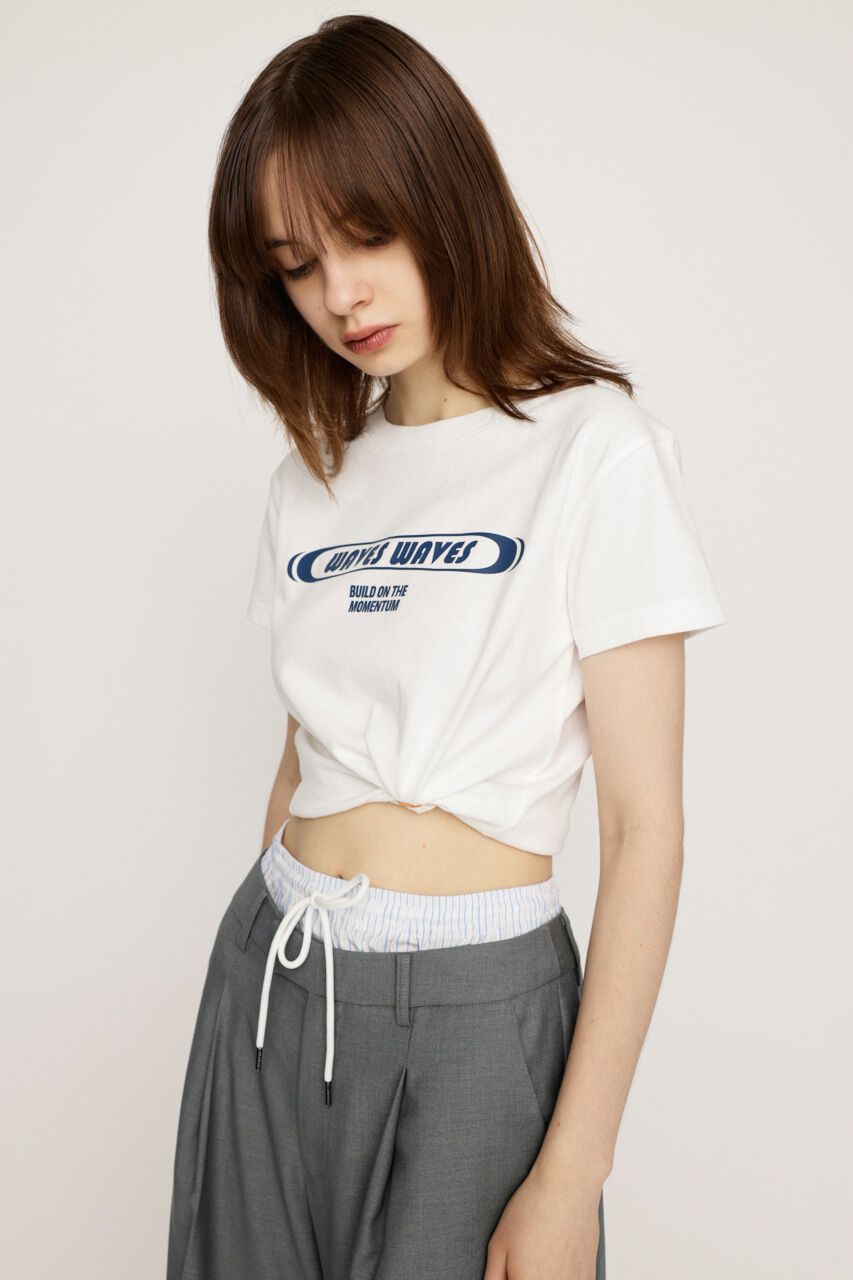 SLY「FRONT PRINT COMPACT Tシャツ」|Tシャツ・カットソー|