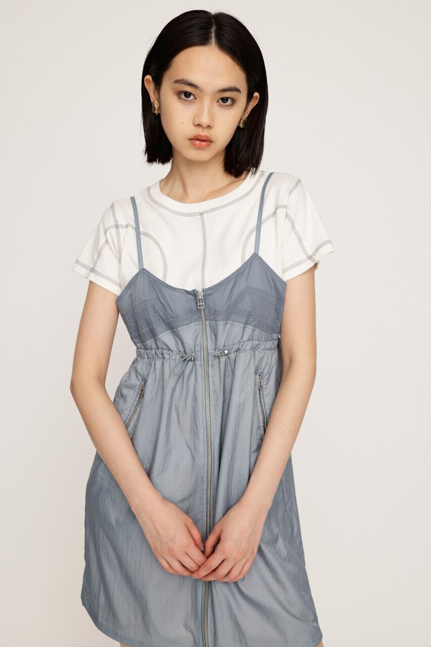 SLY「SHEER CAMI ZIP ドレス」|ワンピース|