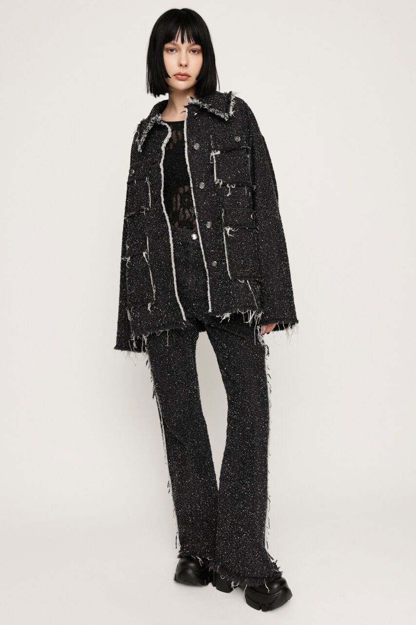 SLY「GRAIN TWEED JK-BE」|デニムジャケット|