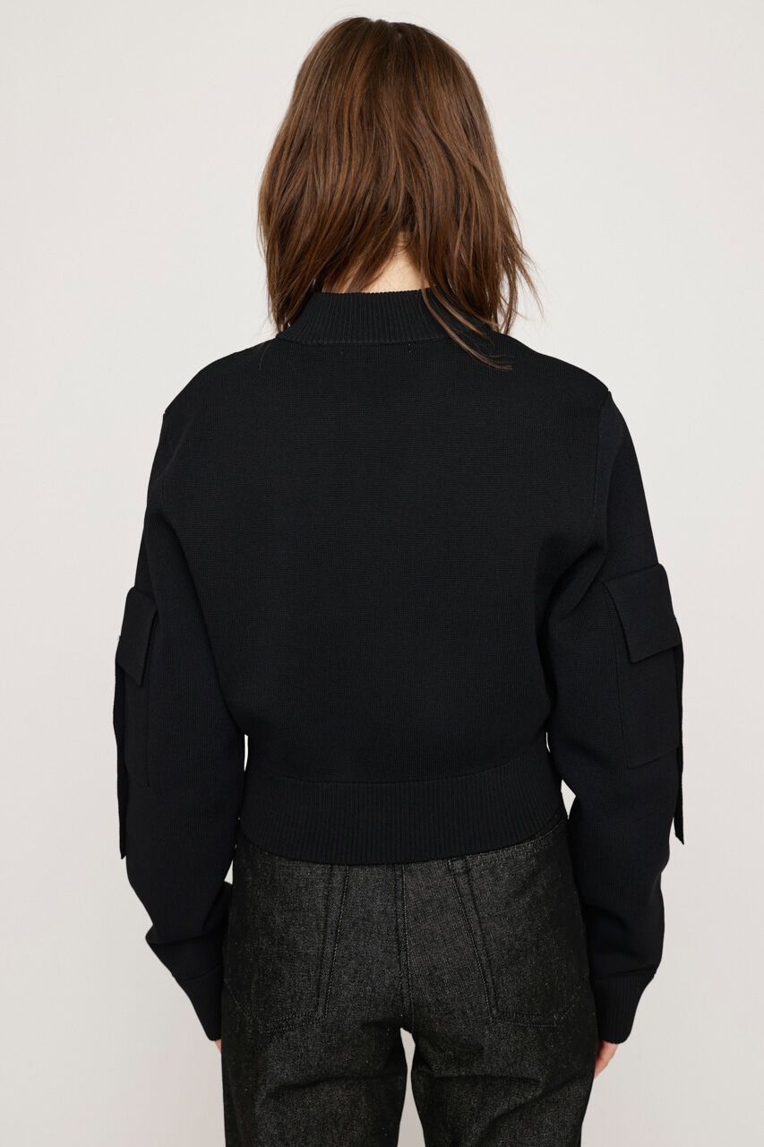 SLY「FINE TOUCH KNIT ブルゾン」|ブルゾン・スタジャン|