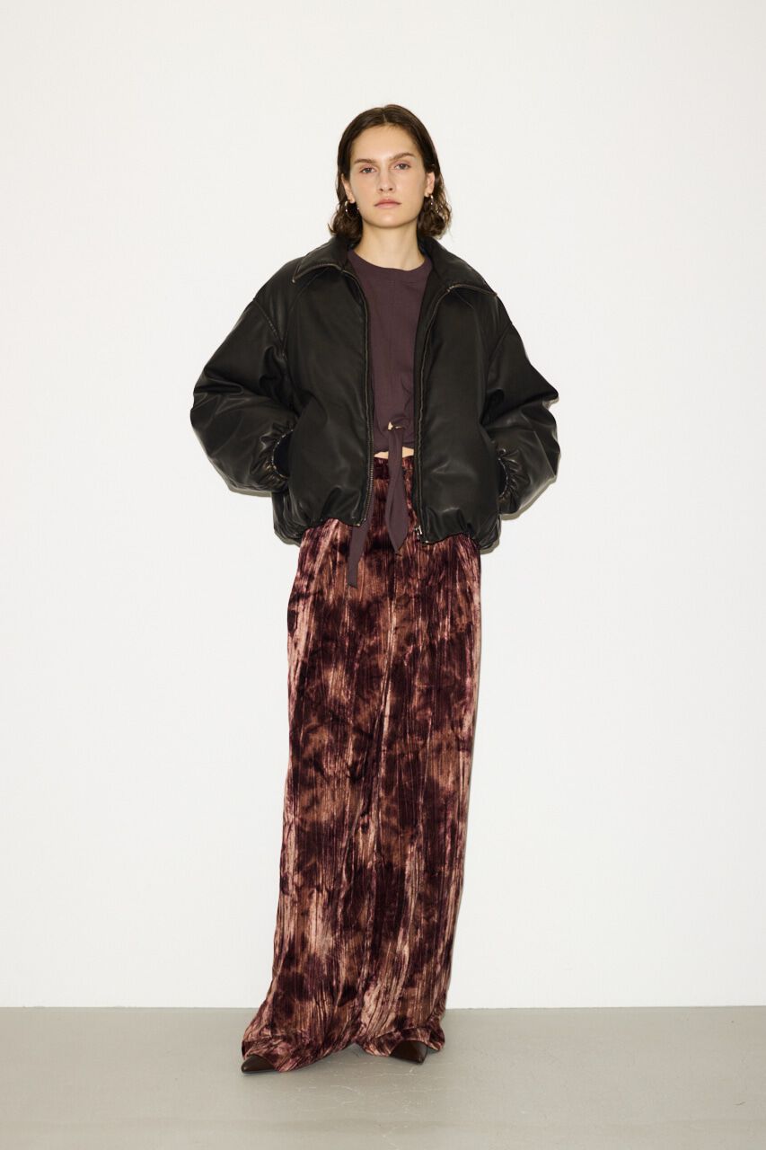 SLY「VELOURS WRINKLE TUCK パンツ」|その他|BRN