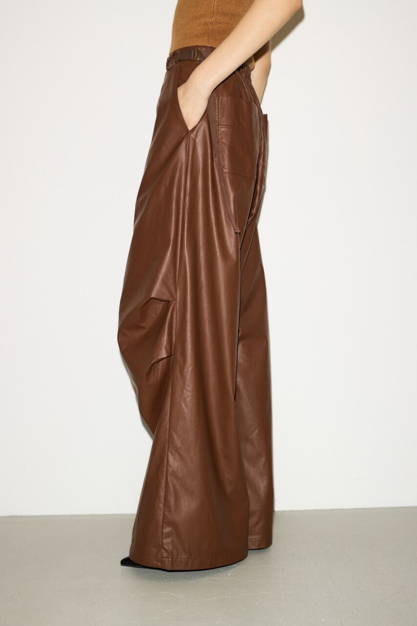 SLY「F／LEATHER LOOSE FLIGHT パンツ」|その他|