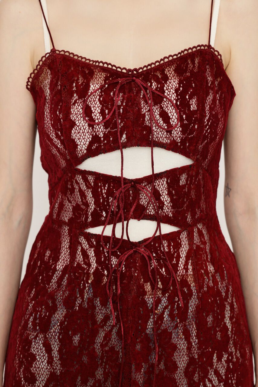 SLY「FROCKY LACE RIBBON トップス」|キャミソール|