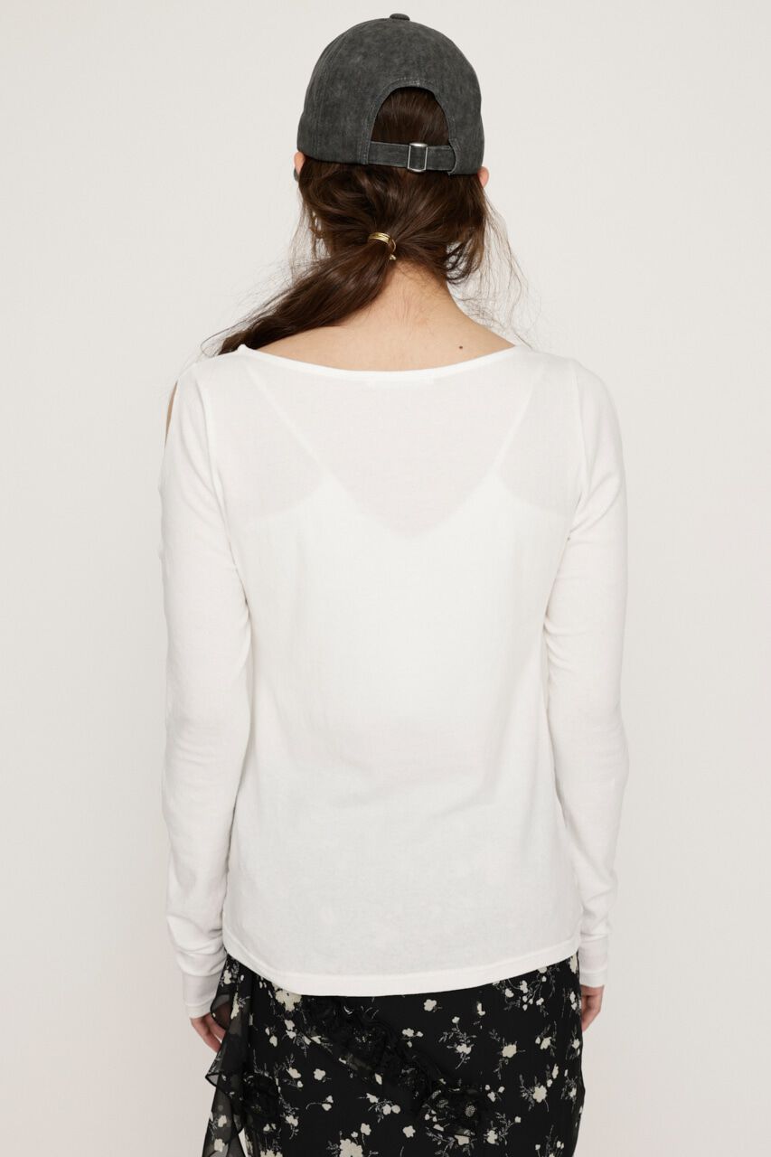 SLY「HOLE DESIGN CUT トップス」|Tシャツ・カットソー|