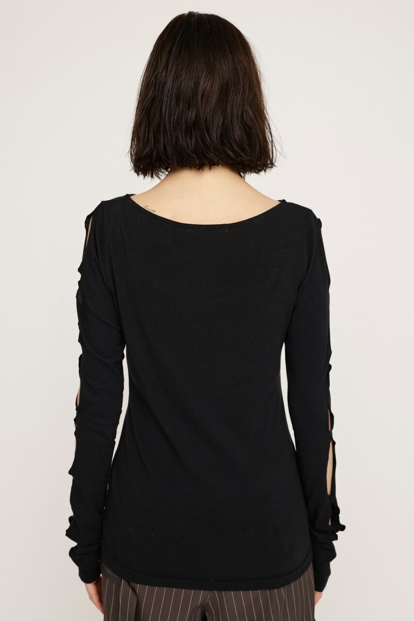 SLY「HOLE DESIGN CUT トップス」|Tシャツ・カットソー|