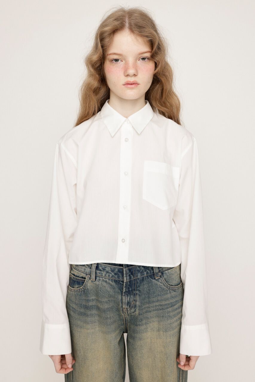 SLY「GATHER TULLE LACE SH 2P」|シャツ・ブラウス|