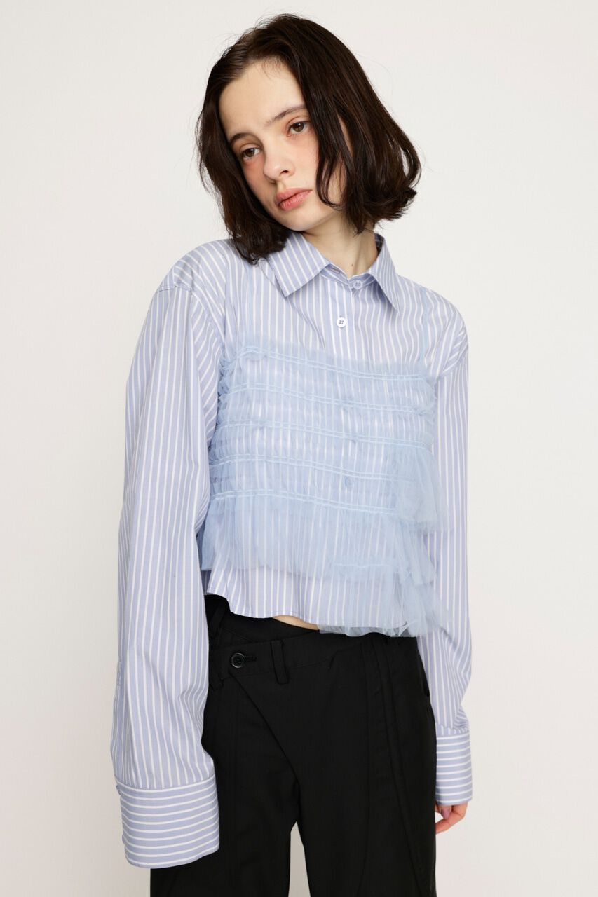 SLY「GATHER TULLE LACE SH 2P」|シャツ・ブラウス|Multi_1