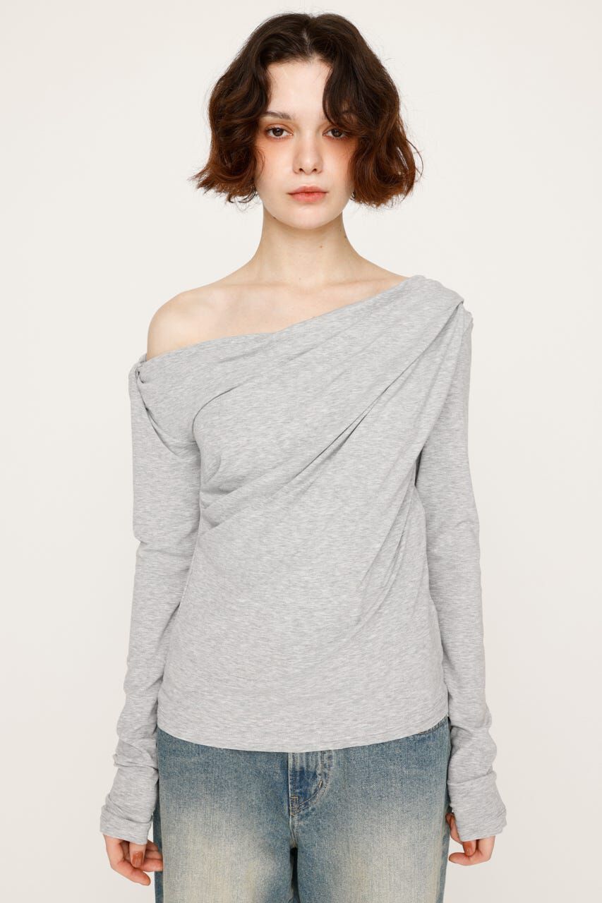 SLY「OFF SHOULDER CUT トップス」|Tシャツ・カットソー|