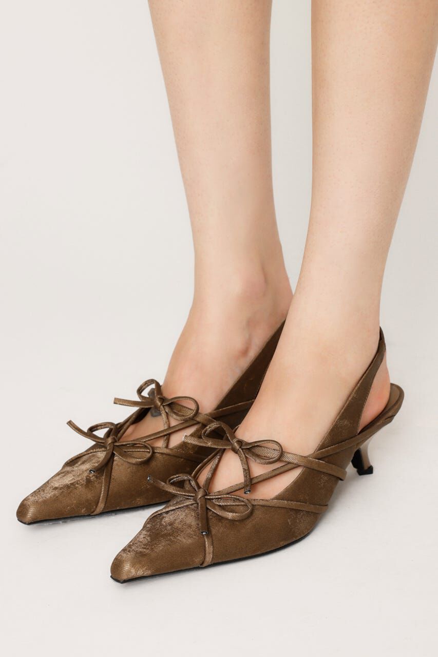 SLY「SLING BACK RIBBON ミュール」|サンダル|