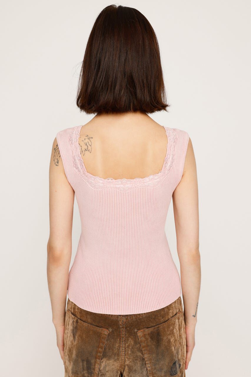 SLY「LACE DOCKING RIB TANK」|タンクトップ|