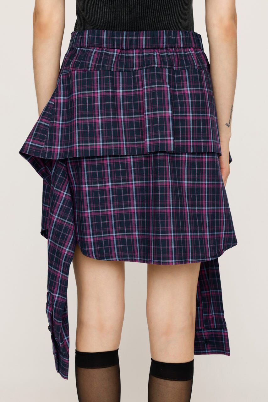 SLY「REMAKE LIKE CHECK ショートスカート」|スカート|