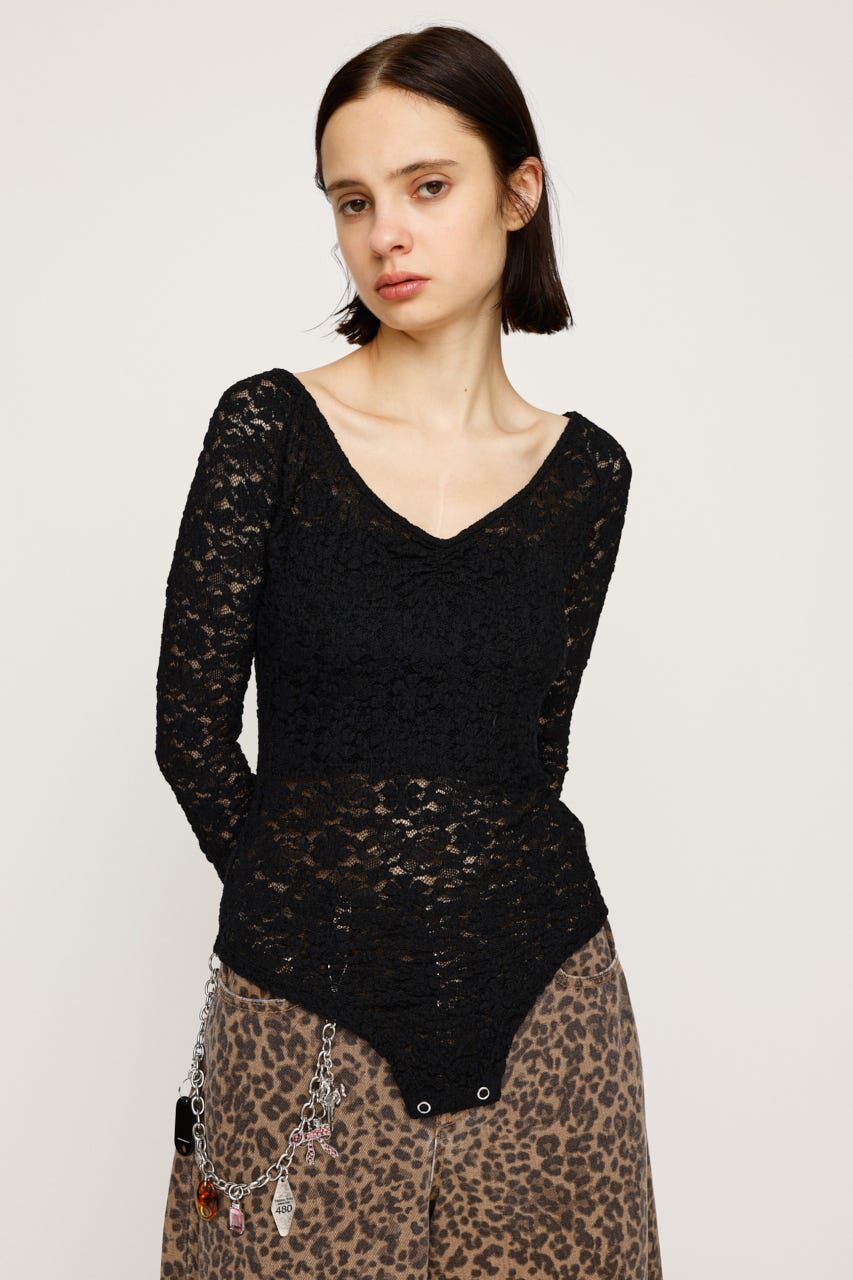 SLY「LACE BODY SUITS」|Tシャツ・カットソー|BLK
