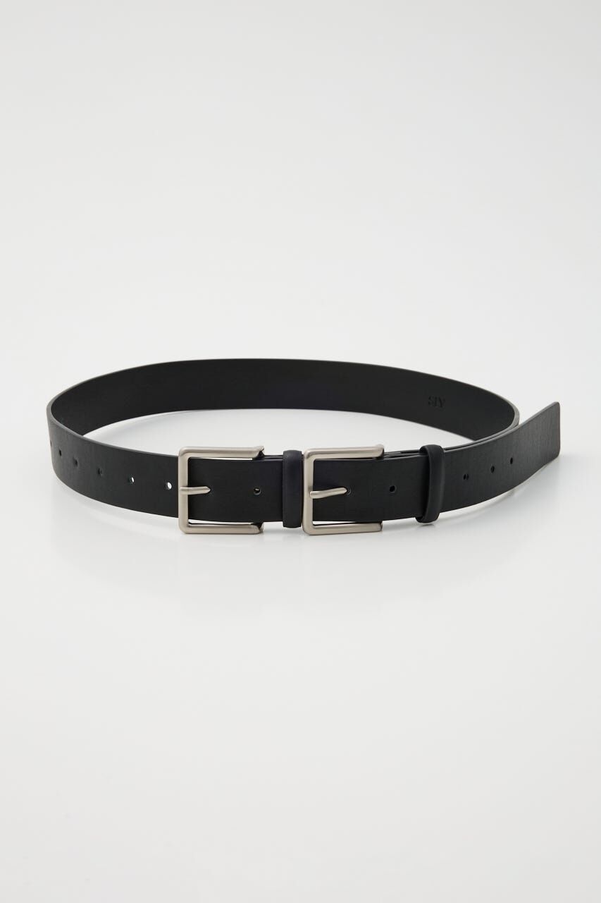 SLY「2 BACKLE ベルト」|ベルト|BLK