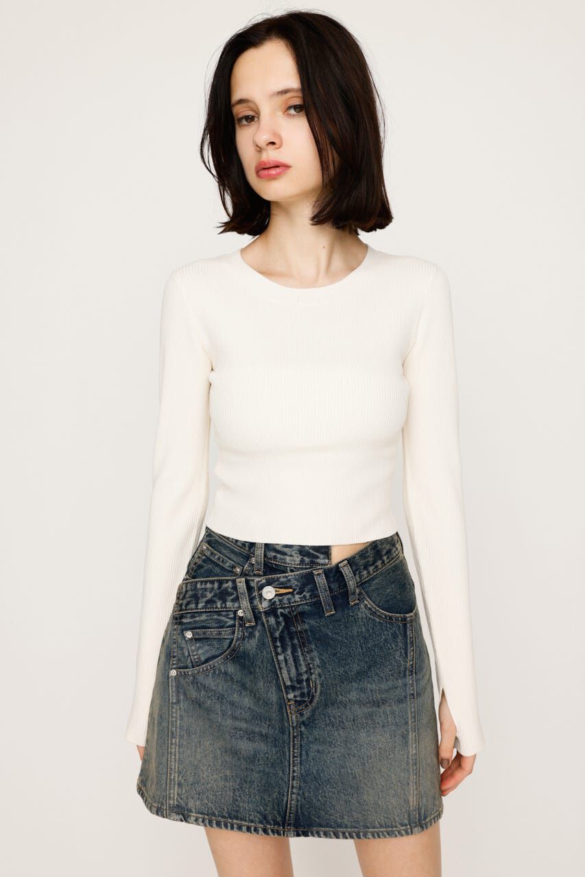SLY「BASIC HG RIB トップス」|ニット・セーター|