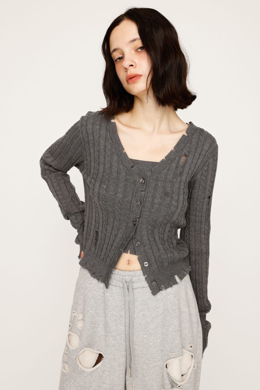 SLY「V／N CRASH 2P トップス」|ニット・セーター|