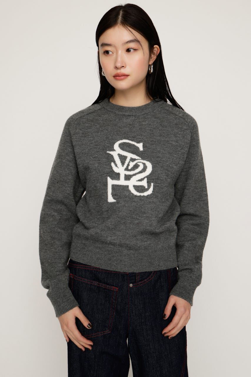 SLY「LOGO JQ KNIT トップス」|ニット・セーター|
