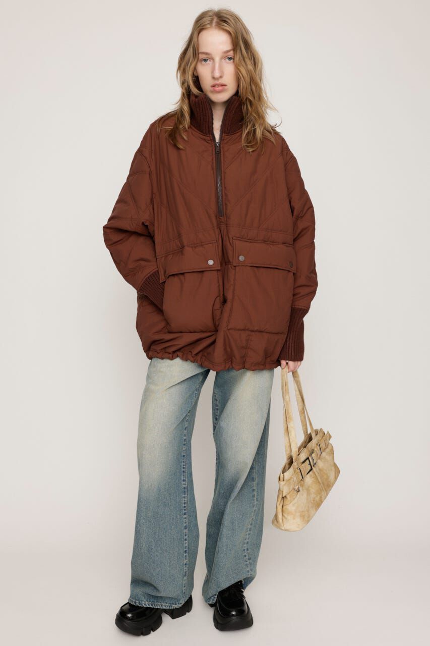 SLY「QUILTING STAND NYLON PULLOVER」|ブルゾン・スタジャン|