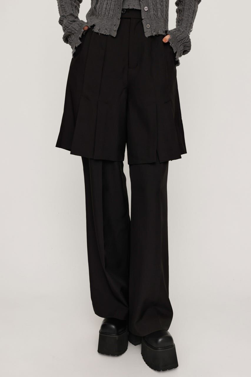 SLY「LAYERED RELAX SLACKS」|その他|BLK