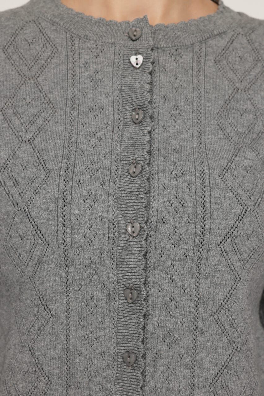 SLY「HEART CROCHET KNIT トップス」|ニット・セーター|