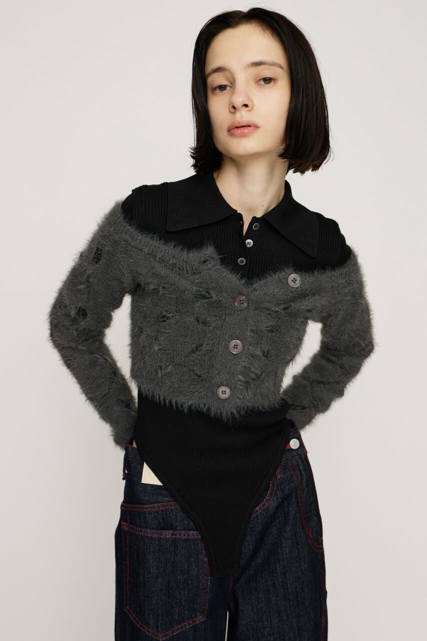 SLY「KNIT BODY SUITS」|ニット・セーター|GRY