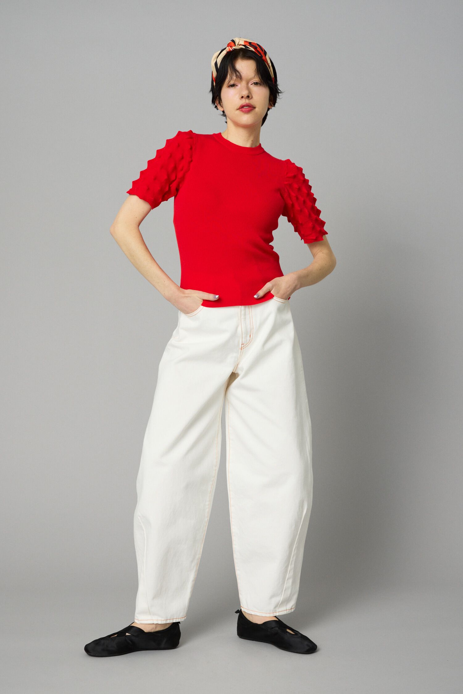 HeRIN.CYE「Thorn sleeve knit tops」|ニット・セーター|