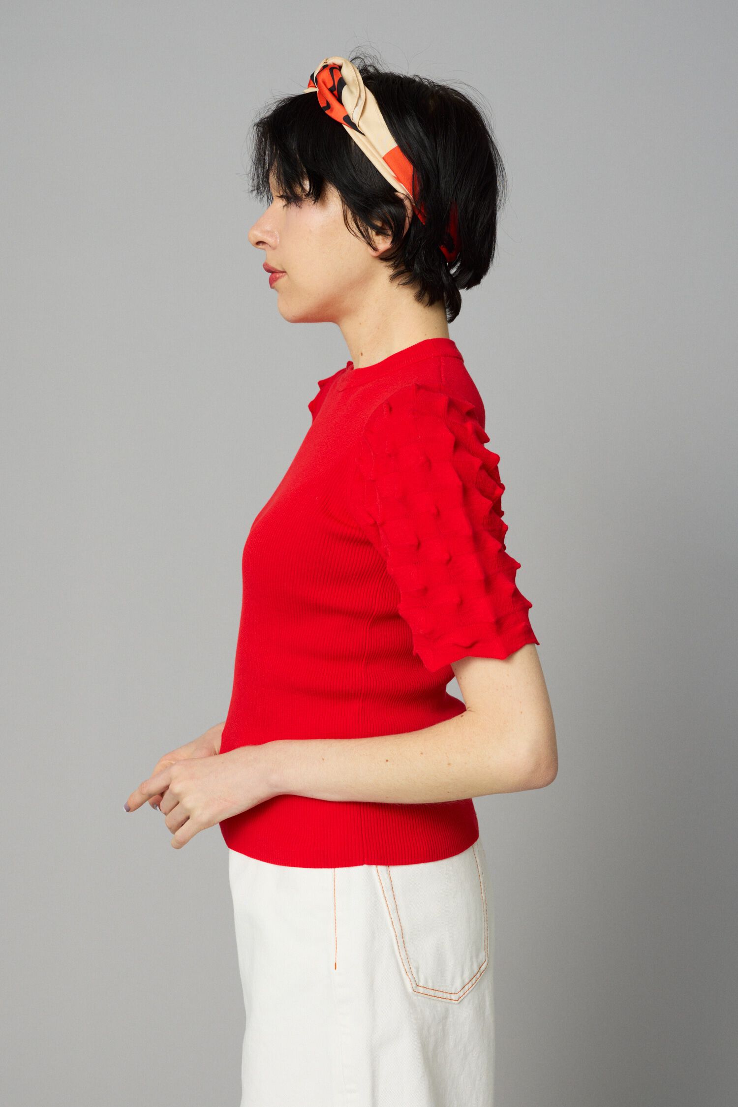 HeRIN.CYE「Thorn sleeve knit tops」|ニット・セーター|