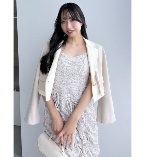 dazzlin「【セットアップ対応】レイヤードライクショートジャケット」|テーラードジャケット|