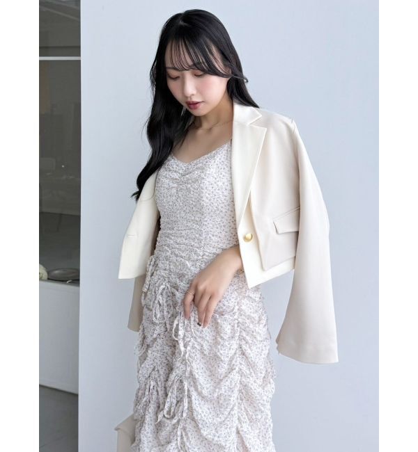 dazzlin「【セットアップ対応】レイヤードライクショートジャケット」|テーラードジャケット|