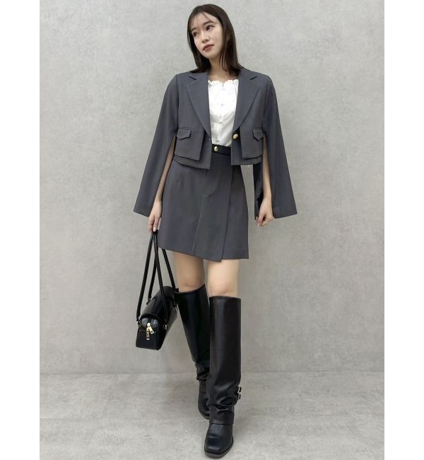 dazzlin「【セットアップ対応】レイヤードライクショートジャケット」|テーラードジャケット|