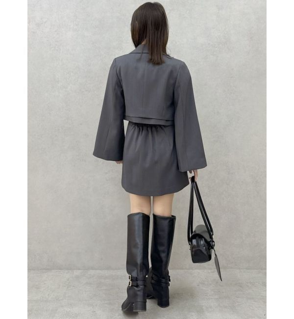 dazzlin「【セットアップ対応】レイヤードライクショートジャケット」|テーラードジャケット|